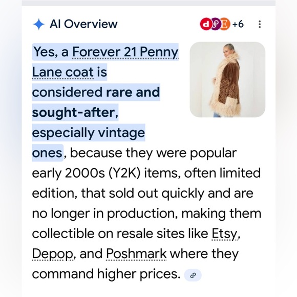 Penny Lane coat! Forever 21 coat. Rare Identical to the free people Stillwater - Picture 3 of 10